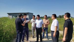 廊坊市生態環境局到經開區氣霧劑園視察工作效果及進度
